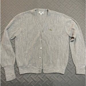 Gray Vintage Izod Lacoste Cardigan Women’s M